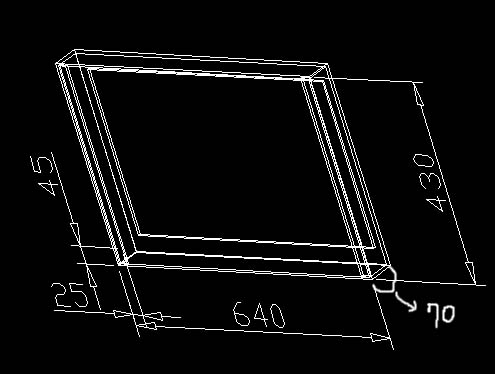 [ũ]  ũ ̽  ׷µ26ġ ...ü LCD ̽ ũⰡ 630  420  65 ε  ġ 5T ؼ ϸ 5mm  쪾 10mm ؼʸ  ǳ  640 * 45      2