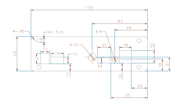 [ũ] ũ     :  ũũ  : 175x52 mm / 2ea β : 3T : ÷  