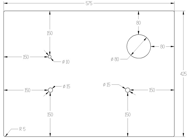 [ũ]  5T. 1   帳ϴ.  4 Ÿ̰ ü   𼭸  10  ó Ź帳ϴ. Ÿ  80mm1 , 15mm 2, 10mm 1.