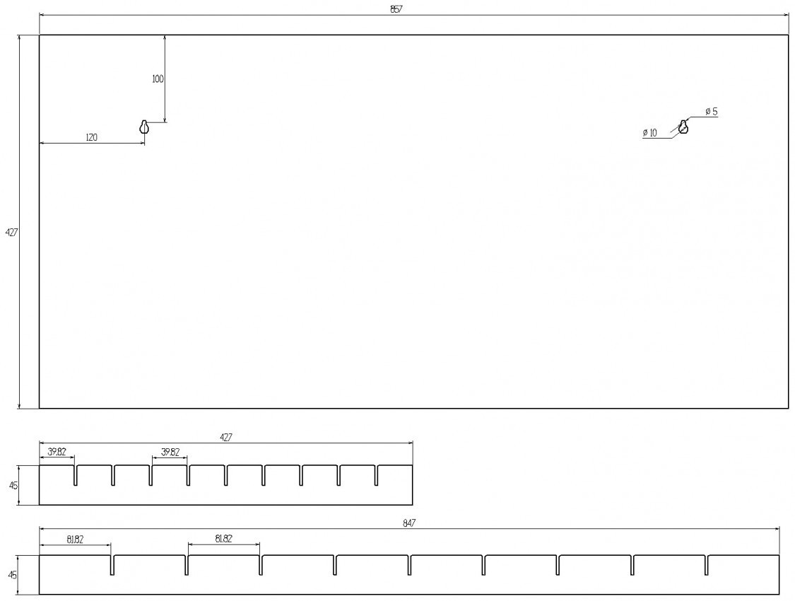[ũ]  : 857 mm : 427 mmŸġ :  (120mm 100mm) , ο (120mm 100mm)Ÿ :   (5mm,10mm) ׸۰Ͻø  ΰ?