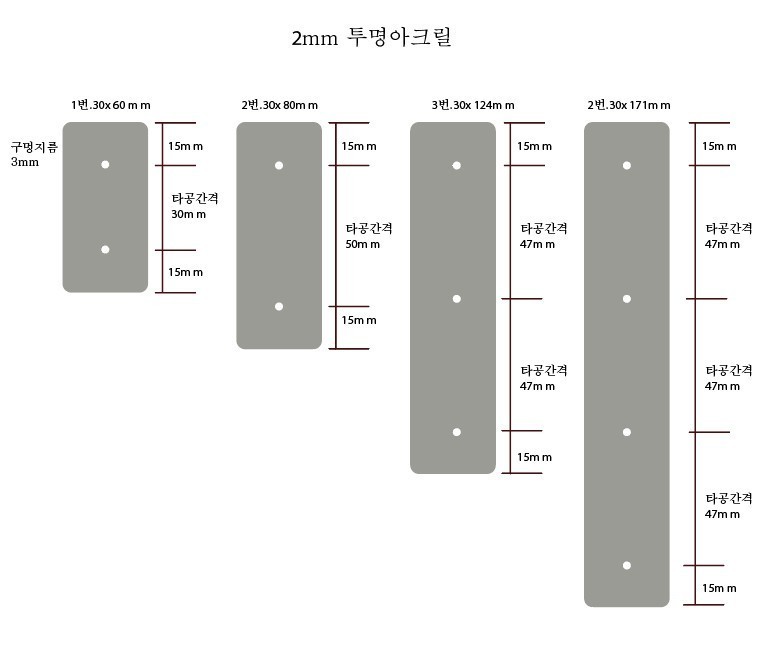[ũ] 亯  ҽϴ.׷  ̵Ǿϴ  4SET2mm ũԴϴ.1 30X602 30X803 30X1244 30x171 mm1.4 ÷ 1 ĿҰ 2.Ȯ 100 ֹҰ 