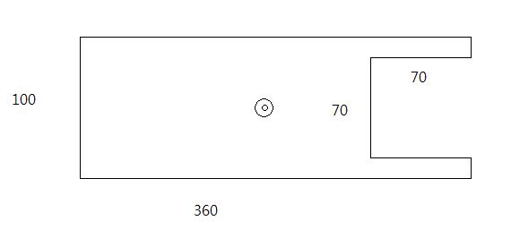 [ũ]    ⺻ 360mm()*100mm() 3.0T ()  簢  70mm()*70mm() ũ ߶󳻾 ΰ ٶ""    ߾ӿ ũ  Ѱ ϰ ͽ