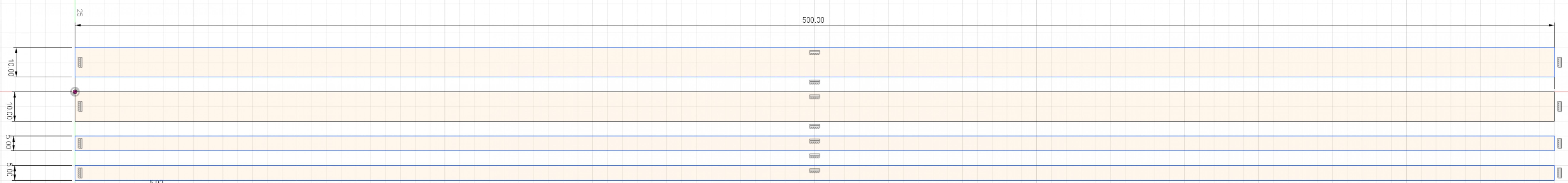 [ũ]  ̶  ĸóϿ ׸Ϸ ÷帳ϴ.1. Bar_1 : 500 x 10 x 1.52. Bar_2 : 10 x 8 x 1.5 ( Center  Ȧ  3mm )β 1.5T  Ϸ ϴµ ?   ü ǰ 1