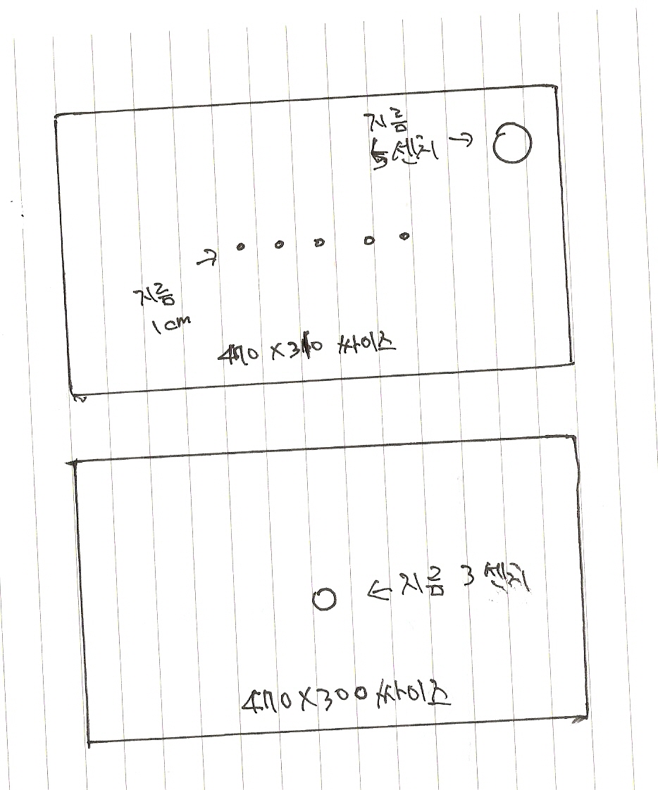[ũ] ۾س   ϰ ׷ øϴ.÷سó 310*470  ũ ƽ Ѵ ƹ̳ Ѱ 𼭸κп 3ġ   50mm.߾Ӻκп   10mmǴ¡