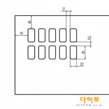 아크릴 에어홀 부분타공 - 환기구 레이저 컷팅