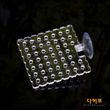 아크릴 모스 활착판 사각 (소) - 선반 카페트 산호 유목 스텐드 거치대 수족관 수조 어항 절단 새우